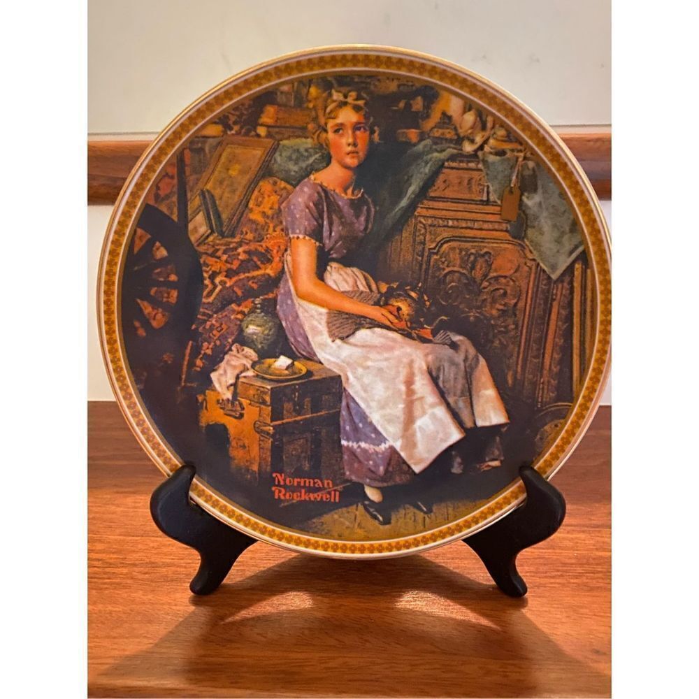 Norman Rockwell “Dreaming in the Attic” collector plate